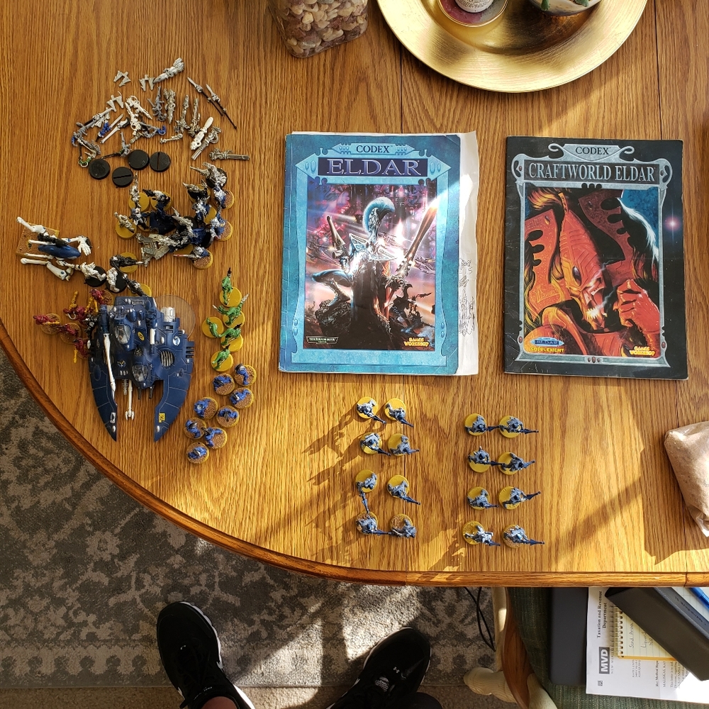 Warhammer 40k Eldar Army Lot Seer Council Scorpions Reapers Dragons Circa 2000